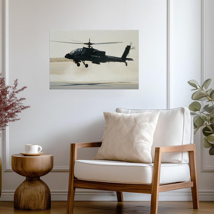 Boeing AH-64 Apache Attack Helicopter | Military Aviation Photography | Aircraft Poster - Photography Poster