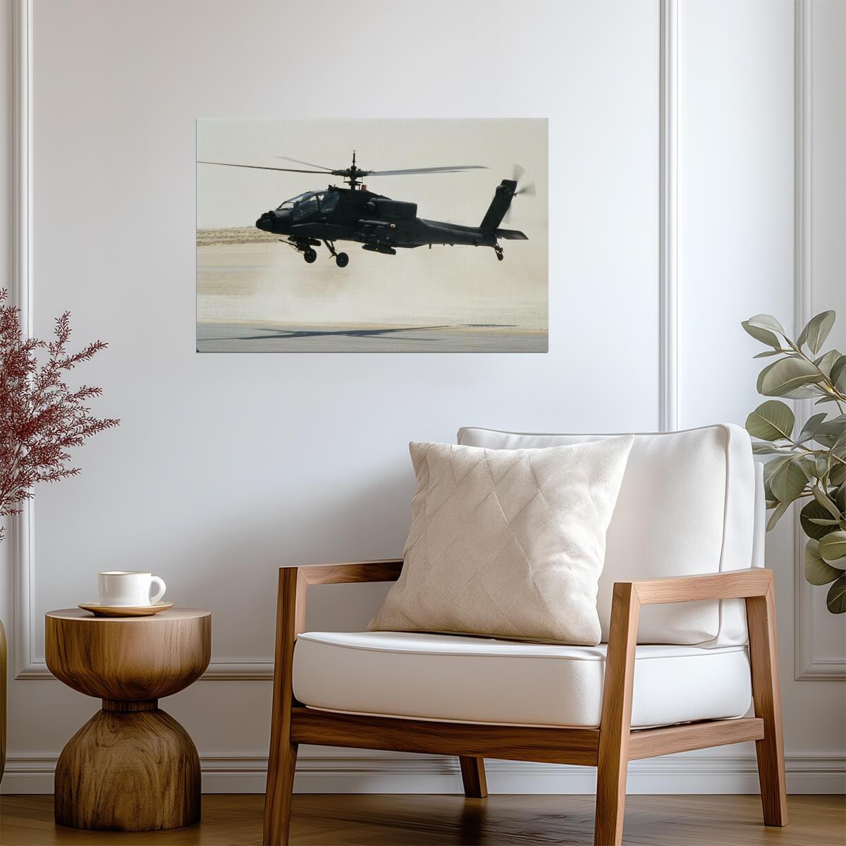 Boeing AH-64 Apache Attack Helicopter | Military Aviation Photography | Aircraft Poster - Cars Poster