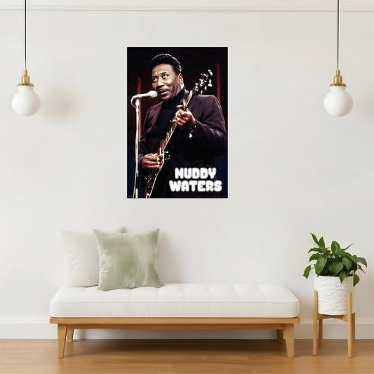 Muddy Waters Concert Poster | Vintage Blues Wall Art | Live Music Photography