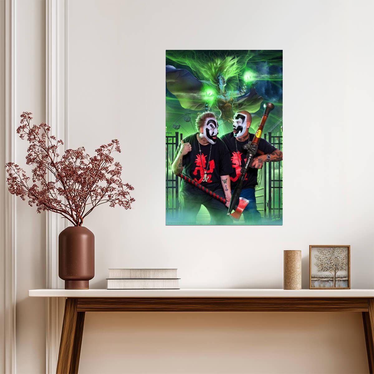 Insane Clown Posse at the Dark Carnival | Shaggy 2 Dope & Violent J Poster | ICP Fan Art - Music Poster
