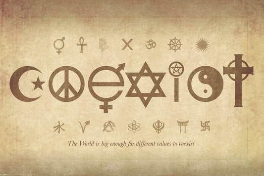 Coexist | The World Is Big Enough Motivational Poster