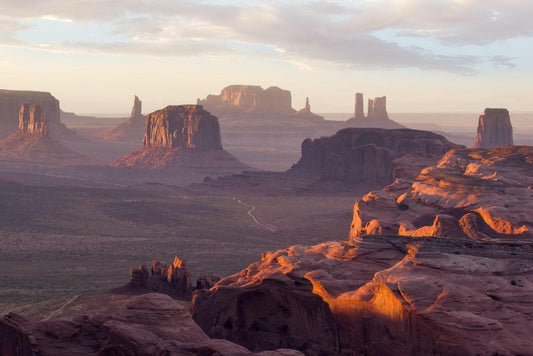 The Hunts Mesa Rock Formation | Monument Valley Photography | Western Landscape Poster - Photography Poster