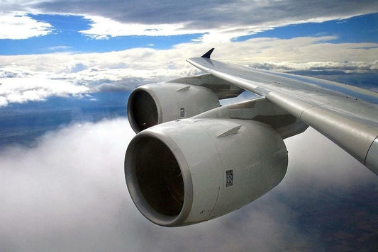 Airbus A380 Wing and Engines in Flight | Aviation Photography Print | Airplane Poster - Photography Poster