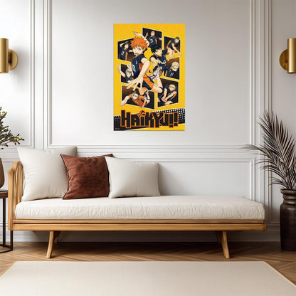 Haikyu!! Shoyo Hinata | Sports Manga Art | Karasuno Anime Poster