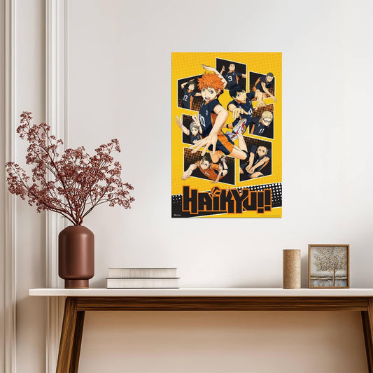 Haikyu!! Shoyo Hinata | Sports Manga Art | Karasuno Anime Poster