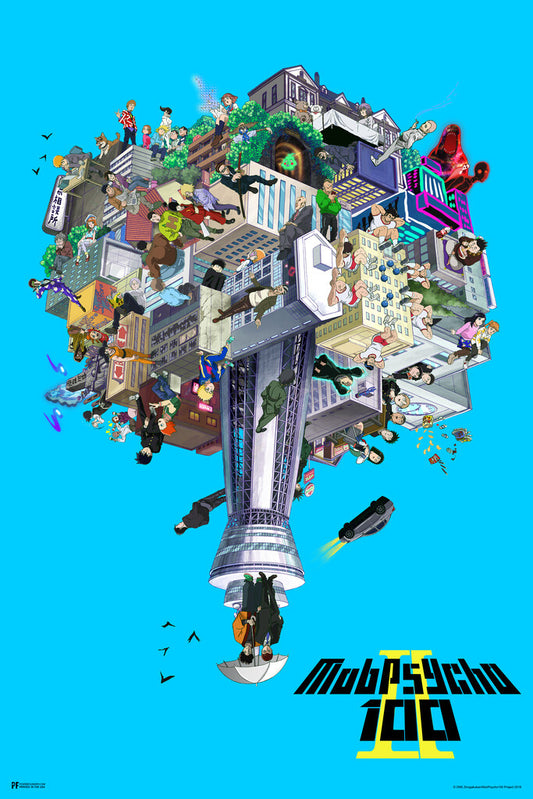 Mob Psycho 100 Season 2 | Anime Poster | Shonen Manga Wall Art