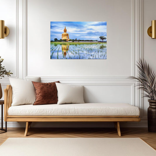The Great Buddha of Thailand | Ang Thong Landmark Photography | Religious Statue Poster - Photography Poster