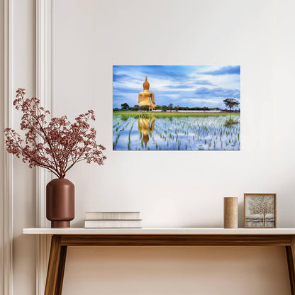 The Great Buddha of Thailand | Ang Thong Landmark Photography | Religious Statue Poster - Photography Poster