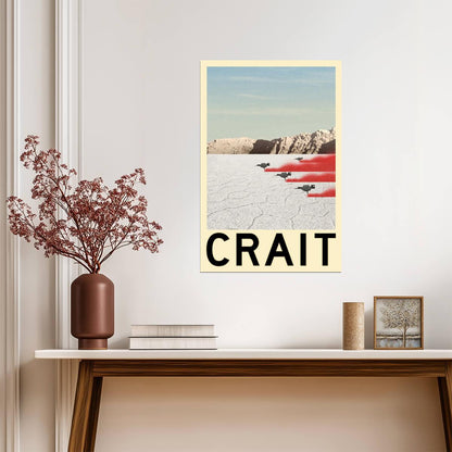 Star Wars Planet Crait | Minimalist Fantasy Travel Poster - Movies & TV Poster