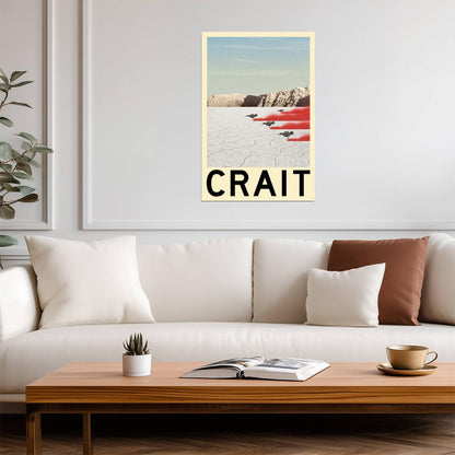 Star Wars Planet Crait | Minimalist Fantasy Travel Poster - Movies & TV Poster