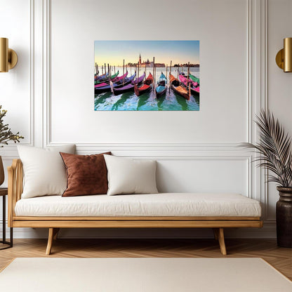Gondolas in Venice Italy | Cityscape Photography | European Travel Poster - Photography Poster
