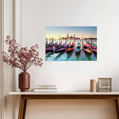 Gondolas in Venice Italy | Cityscape Photography | European Travel Poster - Photography Poster