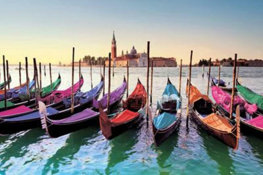 Gondolas in Venice Italy | Cityscape Photography | European Travel Poster - Photography Poster