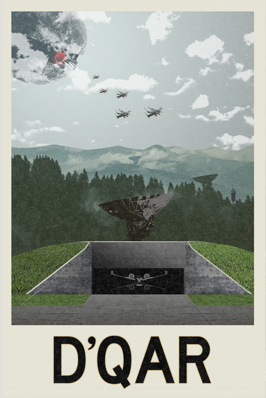 Star Wars D'Qar Rebellion Base | Minimalist Fantasy Travel Poster - Movies & TV Poster