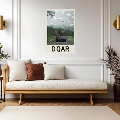 Star Wars D'Qar Rebellion Base | Minimalist Fantasy Travel Poster - Movies & TV Poster