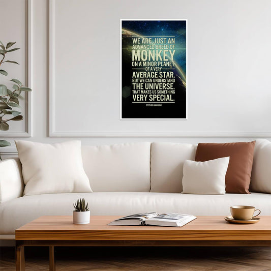 We Can Understand The Universe Stephen Hawking Quote | Inspirational Science Poster | Astrophysics Wall Art - Type & Quotes Poster