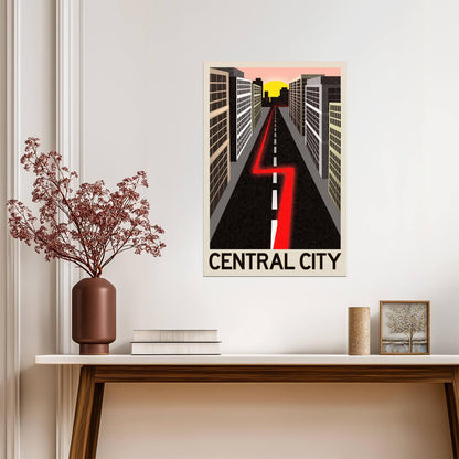 The Flash | Central City Fantasy Travel Poster | Superhero TV Show Art - Movies & TV Poster