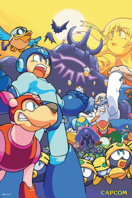 Mega Man | Retro Gaming Poster | NES 8-Bit Video Game Art