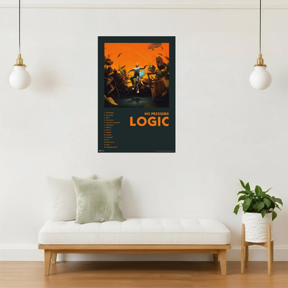 Logic No Pressure Album Art | Panoramic Poster | Hip Hop Wall Art