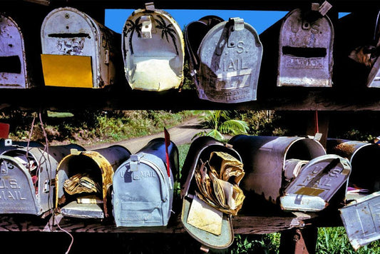 Rural Mailboxes in Hawaii | Americana Photography Print | Tropical Poster - Photography Poster