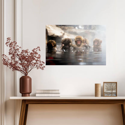 Japanese Macaque Snow Monkey | Wildlife Photography Print | Animal Wall Poster