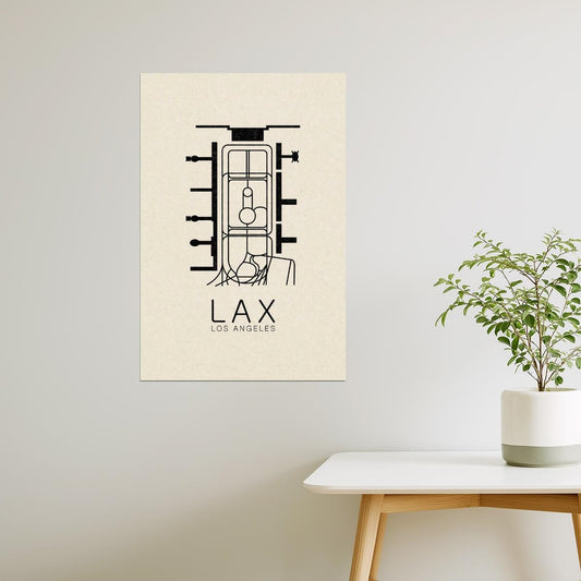 Los Angeles Map | LAX Airport Minimalist Poster