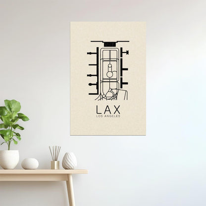 Los Angeles Map | LAX Airport Minimalist Poster