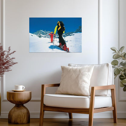 Cross Country Skiing in a Winter Landscape | Sports Photography | Ski Poster - Sports Poster