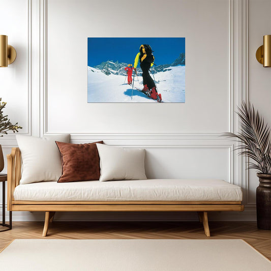Cross Country Skiing in a Winter Landscape | Sports Photography | Ski Poster - Sports Poster