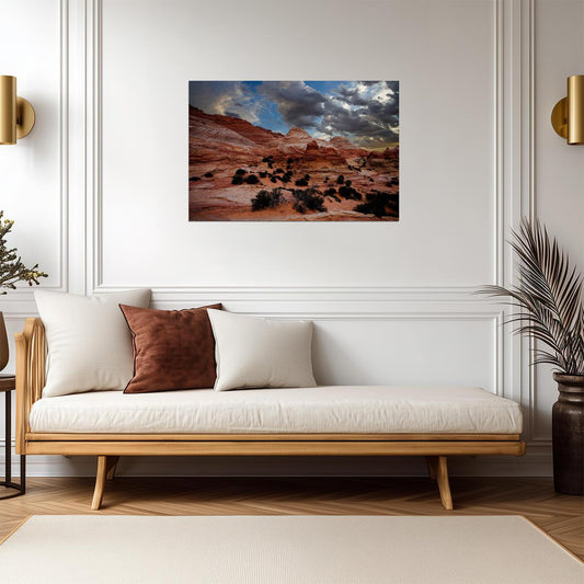 Wavy Desert Sand Dunes | Abstract Nature Photography | Landscape Poster - Photography Poster
