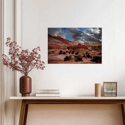 Wavy Desert Sand Dunes | Abstract Nature Photography | Landscape Poster - Photography Poster