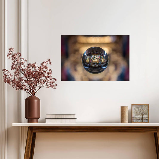 Buddha's Orb Light Painting | Abstract Photography | Spiritual Art Poster - Photography Poster