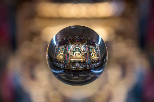 Buddha's Orb Light Painting | Abstract Photography | Spiritual Art Poster - Photography Poster