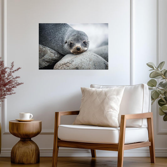 Antarctic Fur Seal Portrait | Wildlife Photography | Animal Poster - Photography Poster