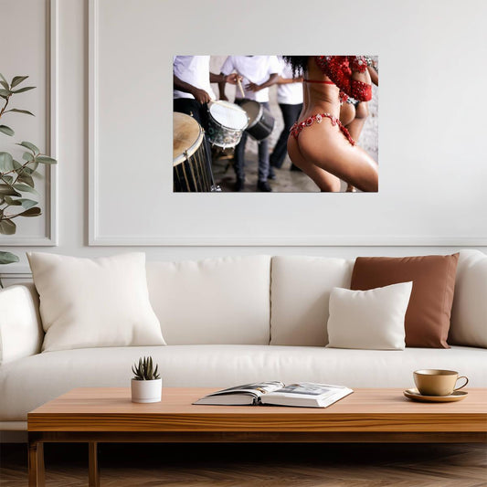 The Beat of Brazil | Colorful Street Carnival Photography | Dance Poster - Photography Poster