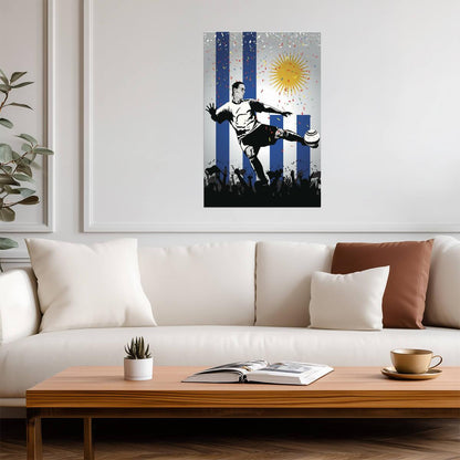 Uruguay National Soccer Team | Sports Poster | Football Fan Wall Art