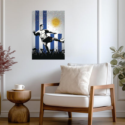 Uruguay National Soccer Team | Sports Poster | Football Fan Wall Art