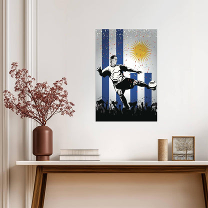 Uruguay National Soccer Team | Sports Poster | Football Fan Wall Art