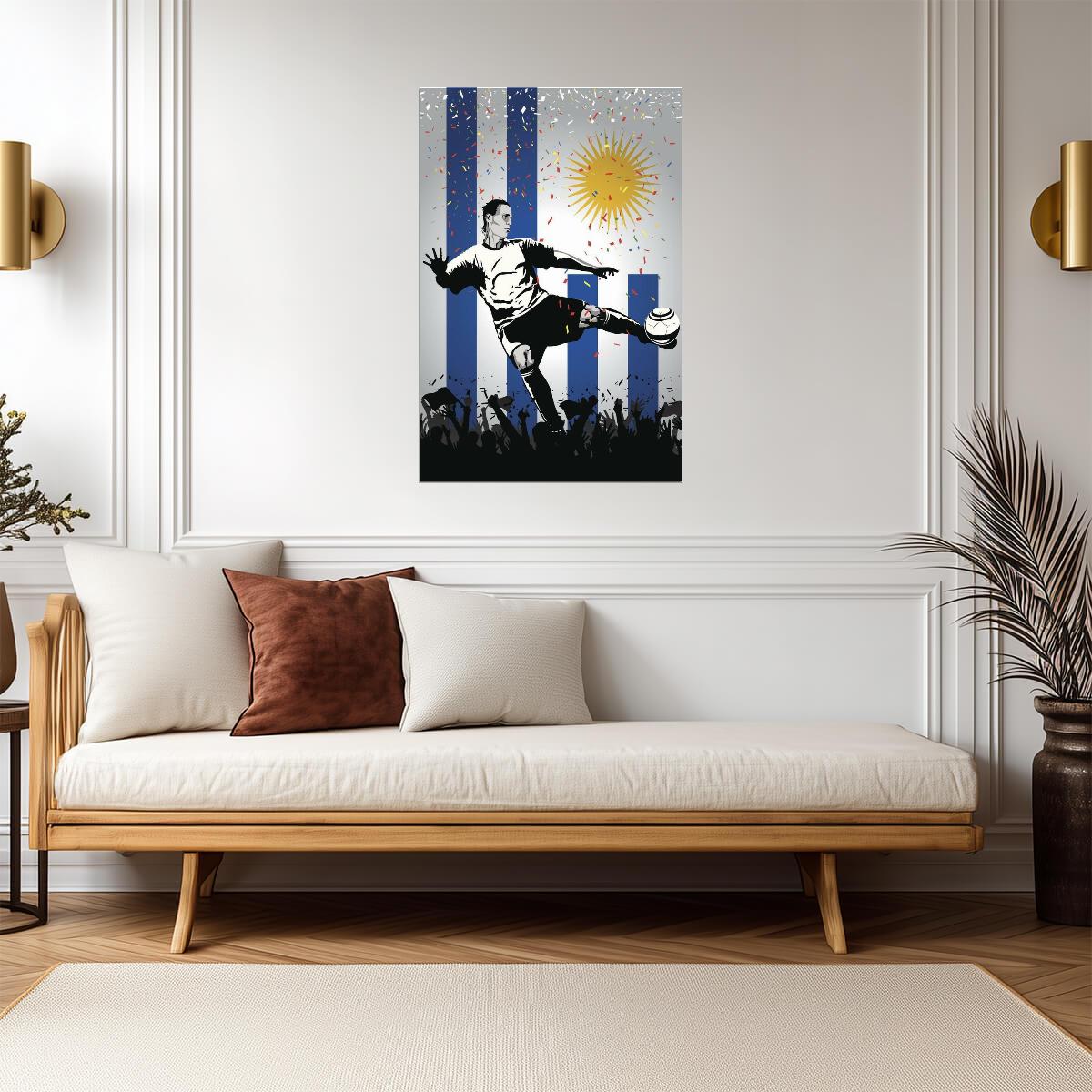 Uruguay National Soccer Team | Sports Poster | Football Fan Wall Art