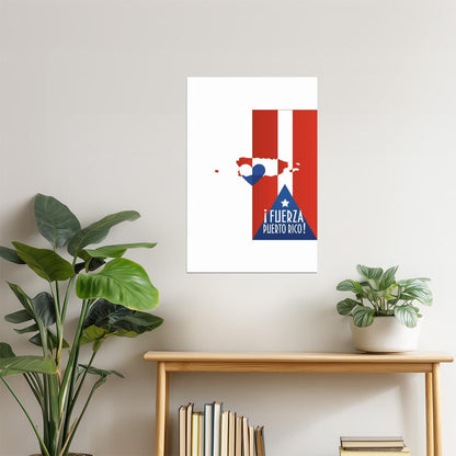 Puerto Rico Relief and Recovery Poster | Hurricane Maria Art | Support Wall Decor