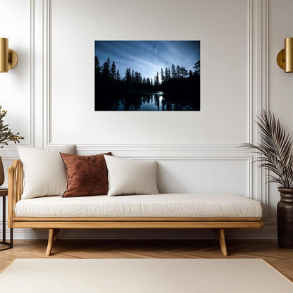Illuminated by the Moon | Night Landscape Photography | Mystical Nature Poster - Photography Poster