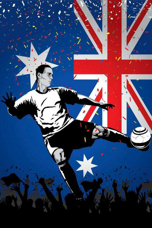 Australia National Soccer Team | Sports Poster | Football Fan Wall Art