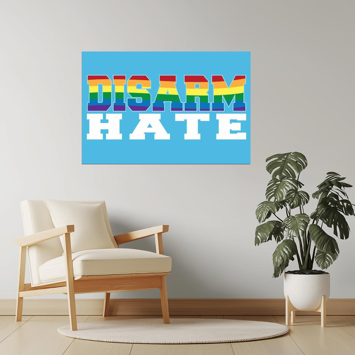 Disarm Hate | Pride Motivational Poster