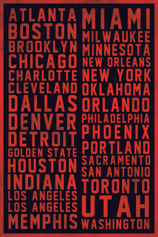 Abstract Sports City Mashup | Modern Sports Art | Team Fan Poster
