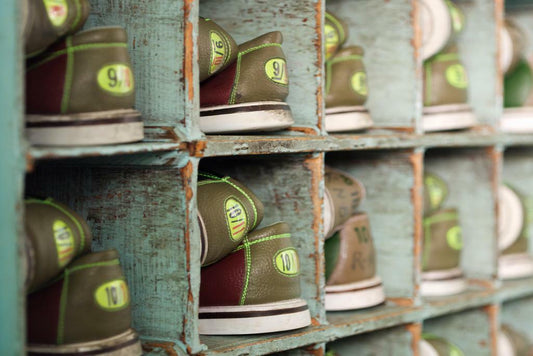 Shoes Ready to Bowl | Bowling Alley Photography | Sports and Recreation Poster - Photography Poster