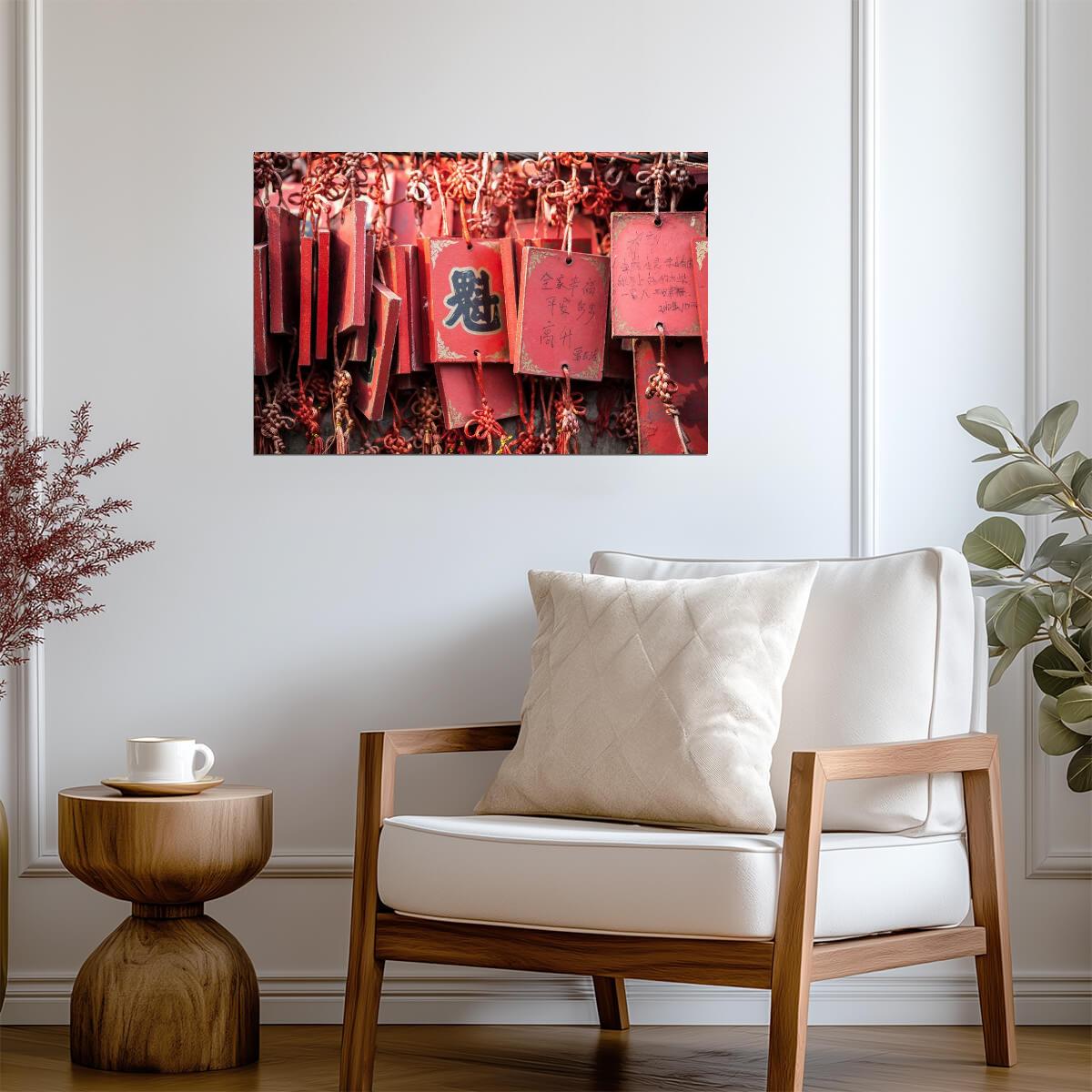 Buddhist Prayer Tablets | Religious Photography Print | Spiritual Wall Art Poster - Photography Poster