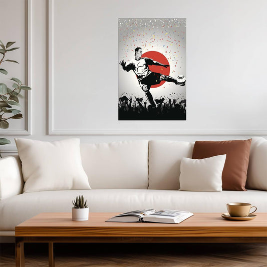 Japan National Soccer Team | Sports Poster | Football Fan Wall Art