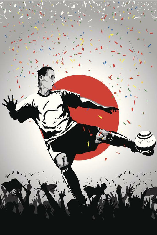 Japan National Soccer Team | Sports Poster | Football Fan Wall Art