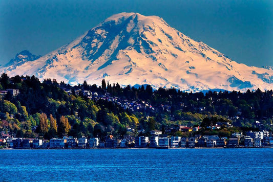 Snowcapped Mount Rainier | Washington State Photography | National Park Poster - Photography Poster