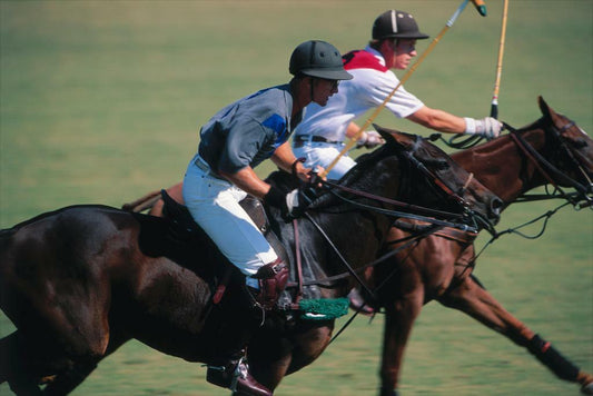 Two Polo Players at a Match | Equestrian Sports Photography | Polo Poster - Sports Poster